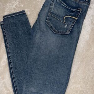 American Eagle Outfitters Dark Blue Skinny Jeans